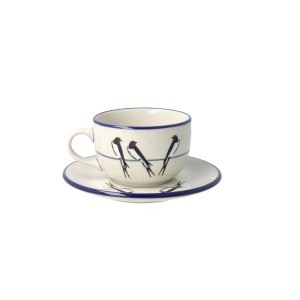 Filiżanka i spodek Ceramika Artystyczna Bolesławiec do kawy V 0,2 L F768K dekU4831