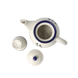 Czajnik Ceramika Artystyczna Bolesławiec do herbaty Sitko V 0,9 L E22 dekU4831