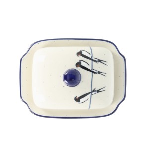 Maselnica Ceramika Artystyczna Bolesławiec kostka masła M295 dekU4831