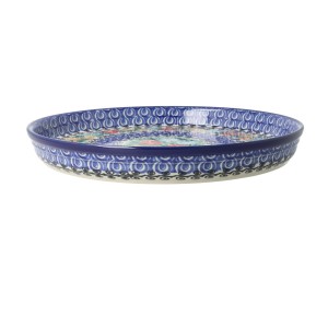 Taca Ceramika Artystyczna Bolesławiec na ciasto 24,5 cm T400 dekU4475