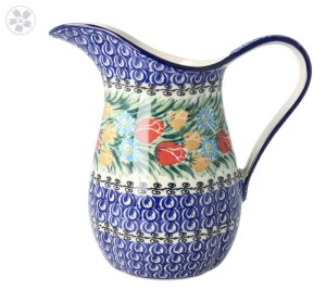 Dzbanek Ceramika Artystyczna Bolesławiec na wodę V 1,3 L B35 dekU4475