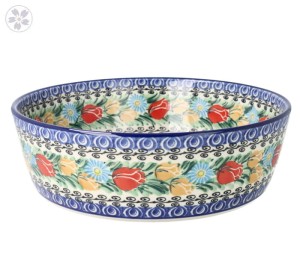 Miska Ceramika Artystyczna Bolesławiec na owoce V 2,0 L F32 dekU4475