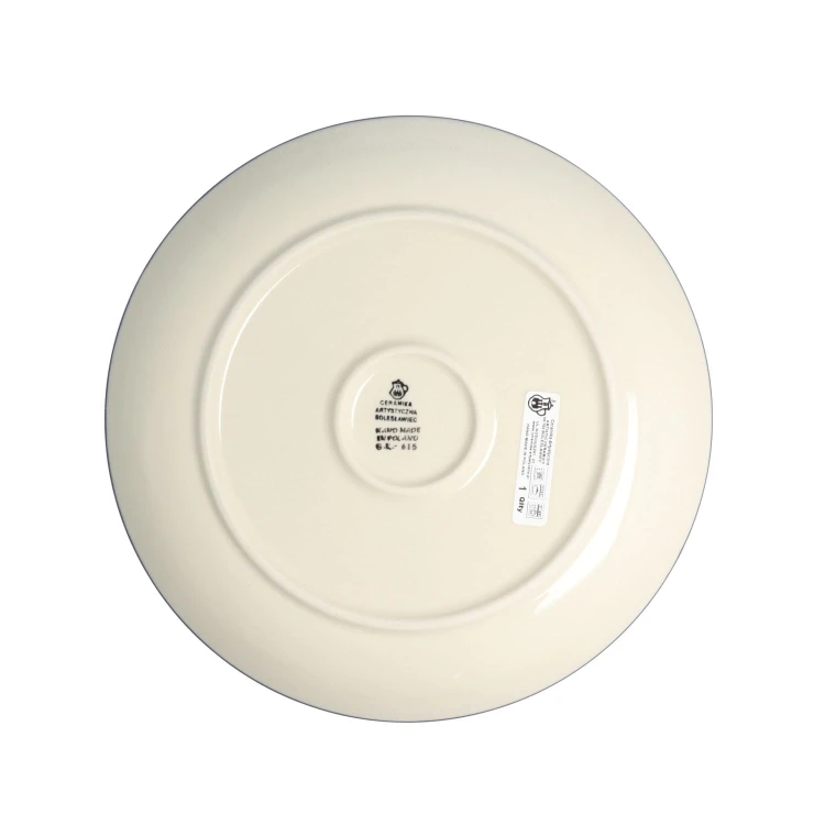 Talerz Ceramika Artystyczna Bolesławiec płaski obiadowy Ø 24 cm T266 dek70AX