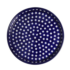 Taca Ceramika Artystyczna Bolesławiec na ciasto 24,5 cm T400 dek70AX