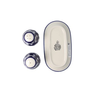 Solniczka i pieprzniczka Ceramika Artystyczna Bolesławiec komplet S131 dek70AX