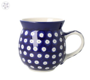 Kubek Ceramika Artystyczna Bolesławiec czeski duży V 0,45 L K073 dek70AX