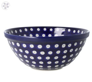 Miska Ceramika Artystyczna Bolesławiec do sałatek V 1 L M057 dek70AX