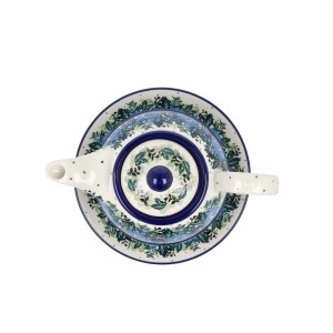 Czajnik z filiżanką Ceramika Artystyczna Bolesławiec V 0,6 L C01 DEK2839X