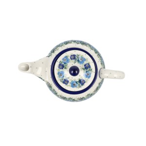 Czajnik Ceramika Artystyczna Bolesławiec do herbaty Sitko V 0,9 L E22 dek2839X