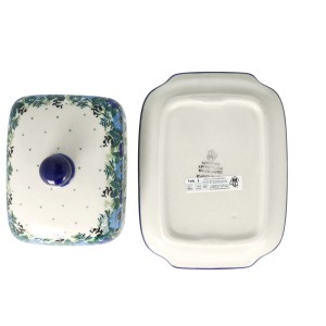 Maselnica Ceramika Artystyczna Bolesławiec kostka masła M295 dek2839X