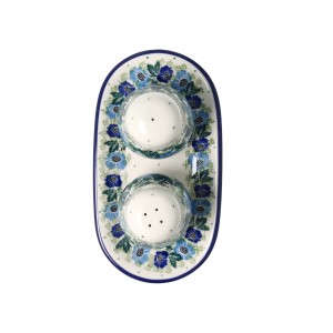 Solniczka i pieprzniczka Ceramika Artystyczna Bolesławiec komplet S131 dek2839X