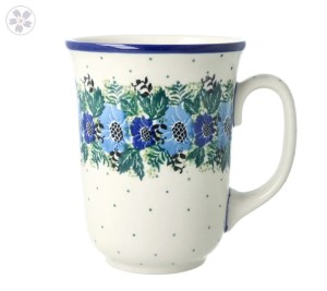 Kubek Ceramika Artystyczna Bolesławiec duży V 0,5 L K812 dek2839X