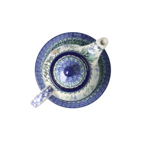 Czajnik z filiżanką Ceramika Artystyczna Bolesławiec V 0,6 L C01 DEKU5076