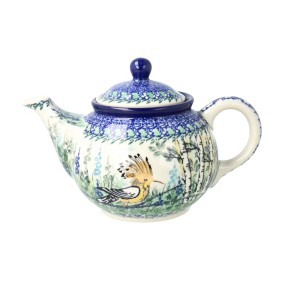 Czajnik Ceramika Artystyczna Bolesławiec do herbaty Sitko V 0,9 L E22 dekU5076