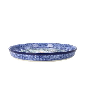 Taca Ceramika Artystyczna Bolesławiec na ciasto 24,5 cm T400 dekU5076