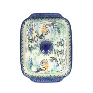 Maselnica Ceramika Artystyczna Bolesławiec kostka masła M295 dekU5076