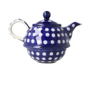 Czajnik z filiżanką Ceramika Artystyczna Bolesławiec V 0,6 L C01 DEK70AX