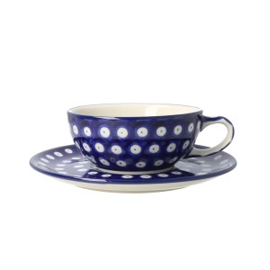 Czajnik z filiżanką Ceramika Artystyczna Bolesławiec V 0,6 L C01 DEK70AX