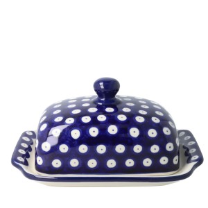 Maselnica Ceramika Artystyczna Bolesławiec kostka masła M295 dek70AX