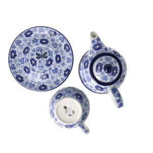 Czajnik z filiżanką Ceramika Artystyczna Bolesławiec V 0,6 L C01 DEK2999X