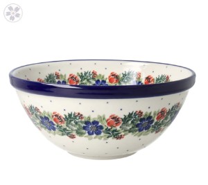 Miska Ceramika Artystyczna Bolesławiec do sałatek V 1 L M057 dek1535X