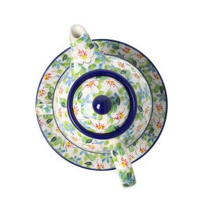 Czajnik z filiżanką Ceramika Artystyczna Bolesławiec V 0,6 L C01 DEKU4902