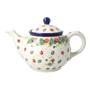 Czajnik Ceramika Artystyczna Bolesławiec do herbaty Sitko V 0,9 L E22 dek2709X