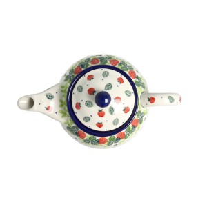 Czajnik Ceramika Artystyczna Bolesławiec do herbaty Sitko V 0,9 L E22 dek2709X