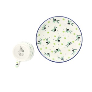 Filiżanka i spodek Ceramika Artystyczna Bolesławiec espresso V 0,09 L F66dek 2414X