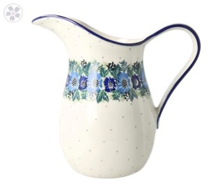 Dzbanek Ceramika Artystyczna Bolesławiec na wodę V 1,3 L B35 dek2839X