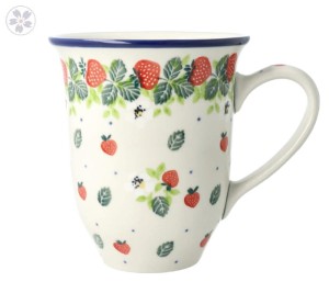 Kubek Ceramika Artystyczna Bolesławiec Latte V 0,45 L K826 dek2709X