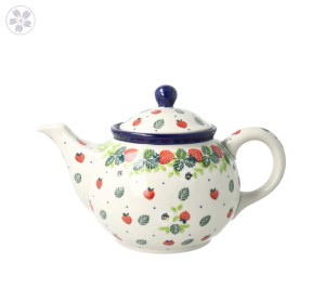 Czajnik Ceramika Artystyczna Bolesławiec do herbaty Sitko V 0,9 L E22 dek2709X