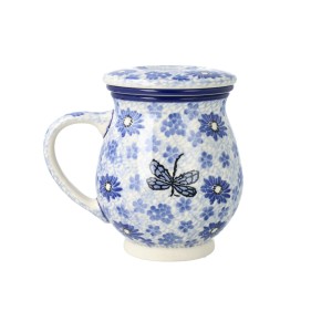 Kubek do ziół Ceramika Artystyczna Bolesławiec V 0,4 L C47 dek2999X