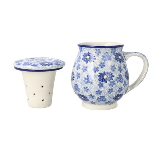 Kubek do ziół Ceramika Artystyczna Bolesławiec V 0,4 L C47 dek2999X