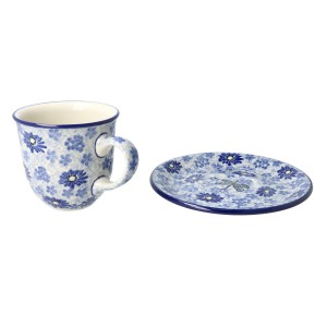 Filiżanka i spodek Ceramika Artystyczna Bolesławiec V 0,2 L B66 dek2999X