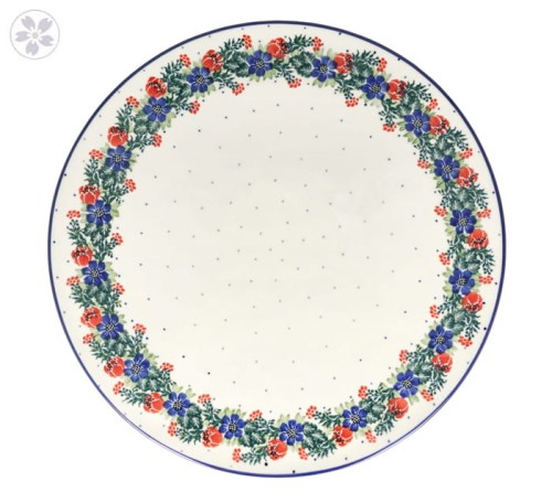 Talerz do pizzy Ceramika Artystyczna Bolesławiec D53 dek1535X