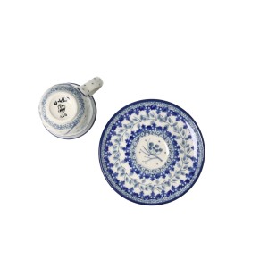 Filiżanka i spodek Ceramika Artystyczna Bolesławiec espresso V 0,06 L B10 dekU4830