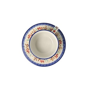 Filiżanka i spodek Ceramika Artystyczna Bolesławiec do kawy V 0,2 L F768K dekU4908