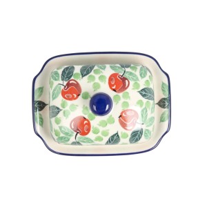 Maselnica Ceramika Artystyczna Bolesławiec kostka masła M295 dek3248X