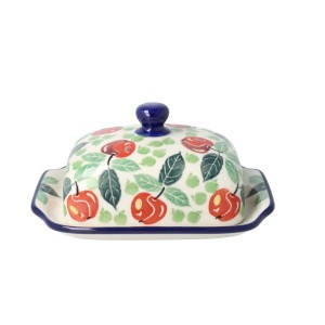 Maselnica Ceramika Artystyczna Bolesławiec kostka masła M295 dek3248X