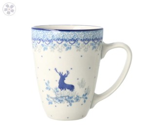 Kubek Ceramika Artystyczna Bolesławiec do herbaty V 0,3 L D05 dek2858X