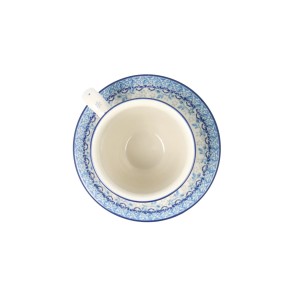 Filiżanka i spodek Ceramika Artystyczna Bolesławiec V 0,2 L B66 dek2858X