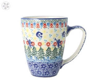 Kubek Ceramika Artystyczna Bolesławiec do herbaty V 0,3 L D05 dekU4173