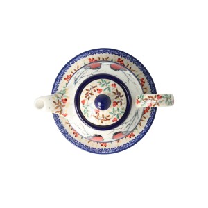 Czajnik z filiżanką Ceramika Artystyczna Bolesławiec V 0,6 L C01 DEKU4908