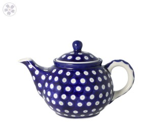 Czajnik Ceramika Artystyczna Bolesławiec do herbaty Sitko V 0,9 L E22 dek70AX