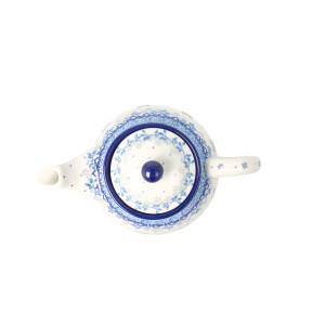 Czajnik Ceramika Artystyczna Bolesławiec do herbaty Sitko V 0,9 L E22 dek2858X