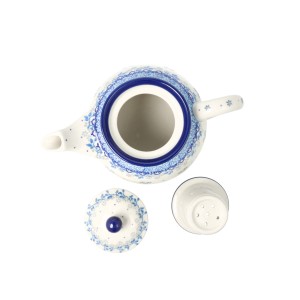 Czajnik Ceramika Artystyczna Bolesławiec do herbaty Sitko V 0,9 L E22 dek2858X