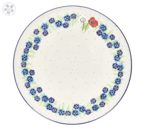 Talerz do pizzy Ceramika Artystyczna Bolesławiec D53 dek2510X