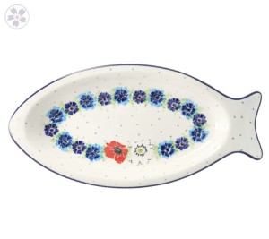 Półmisek ryba Ceramika Artystyczna Bolesławiec D74 dek2510X