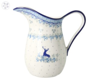 Dzbanek Ceramika Artystyczna Bolesławiec na wodę V 1,3 L B35 dek2858X